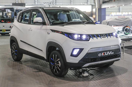 Mahindra eKUV100 at Auto Expo 2020 in India