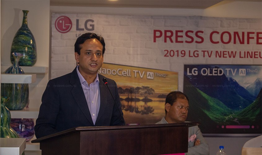 Lg press conference for TV launch