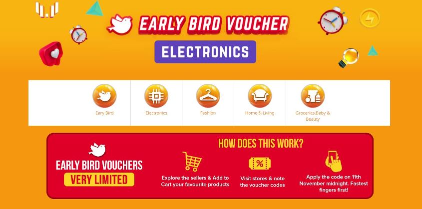 Daraz early bird voucher