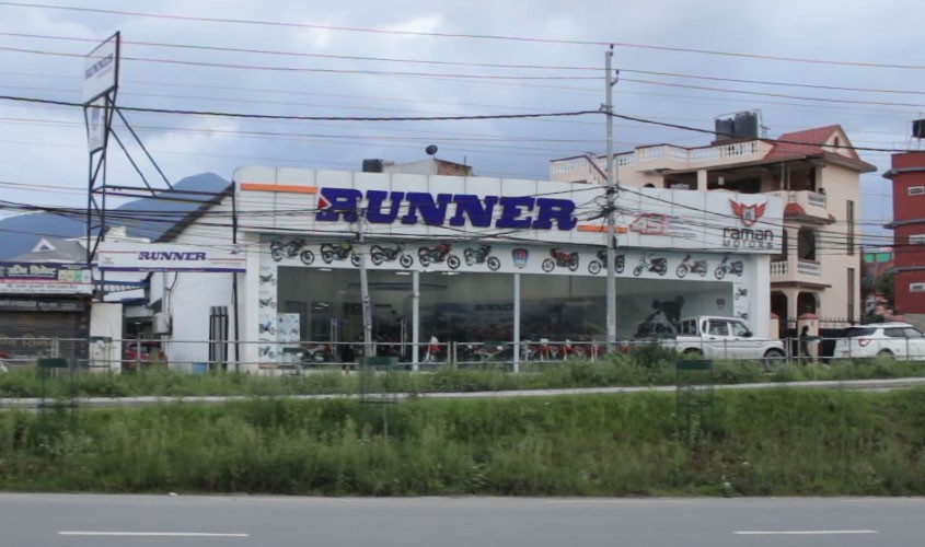 Runner Hawk showroom in nepal